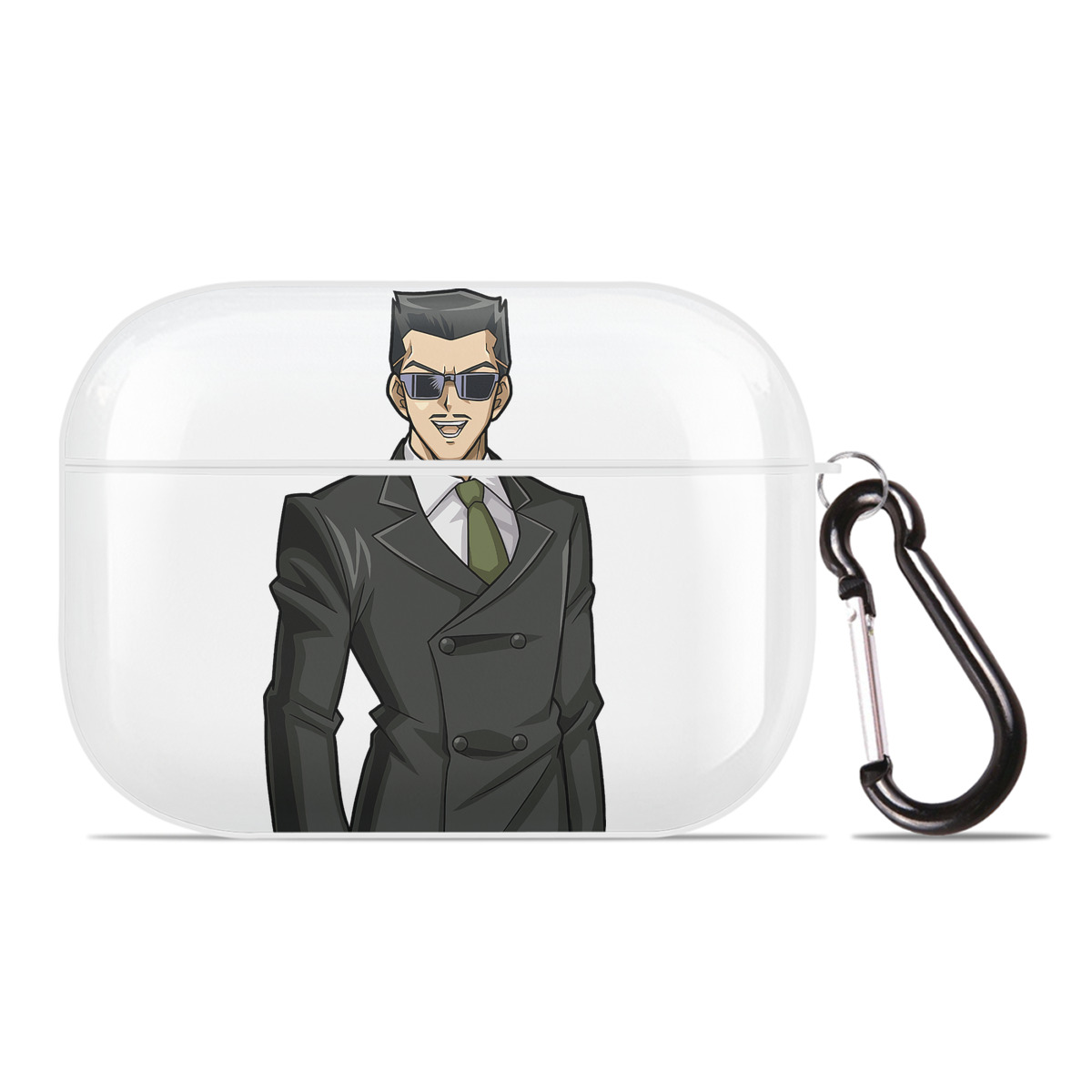 （画像用） 遊☆戯☆王 Yu-Gi-Oh! 【AirPods Pro用】ハードシェル保護ケース 耐衝撃・防指紋・カラビナ付き商品仕様