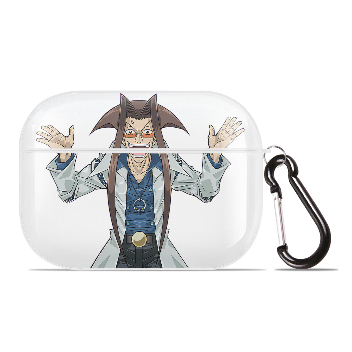 （画像用） 遊☆戯☆王 Yu-Gi-Oh! 【AirPods Pro用】ハードシェル保護ケース 耐衝撃・防指紋・カラビナ付き商品仕様