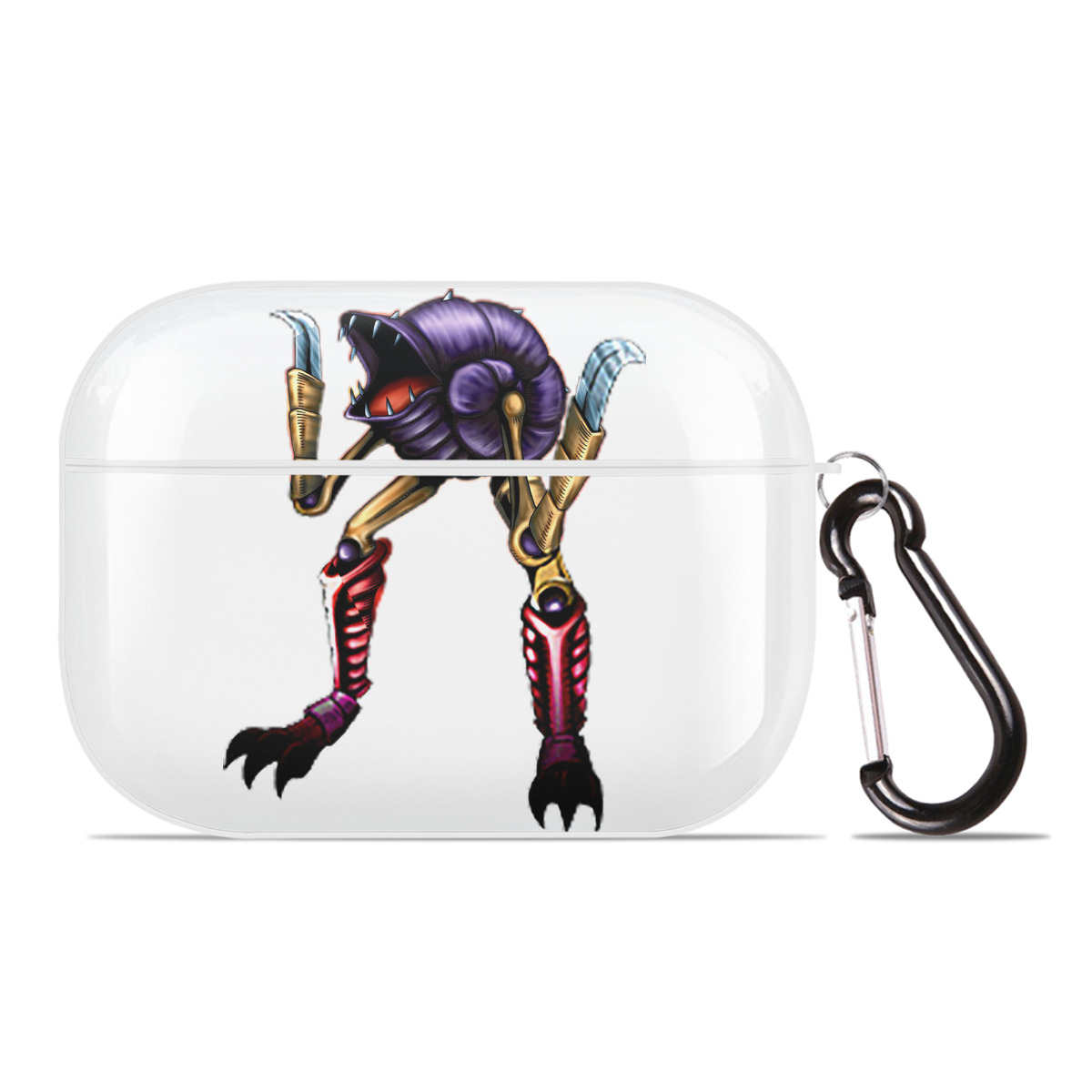 （画像用） 遊☆戯☆王 Yu-Gi-Oh! 【AirPods Pro用】ハードシェル保護ケース 耐衝撃・防指紋・カラビナ付き商品仕様