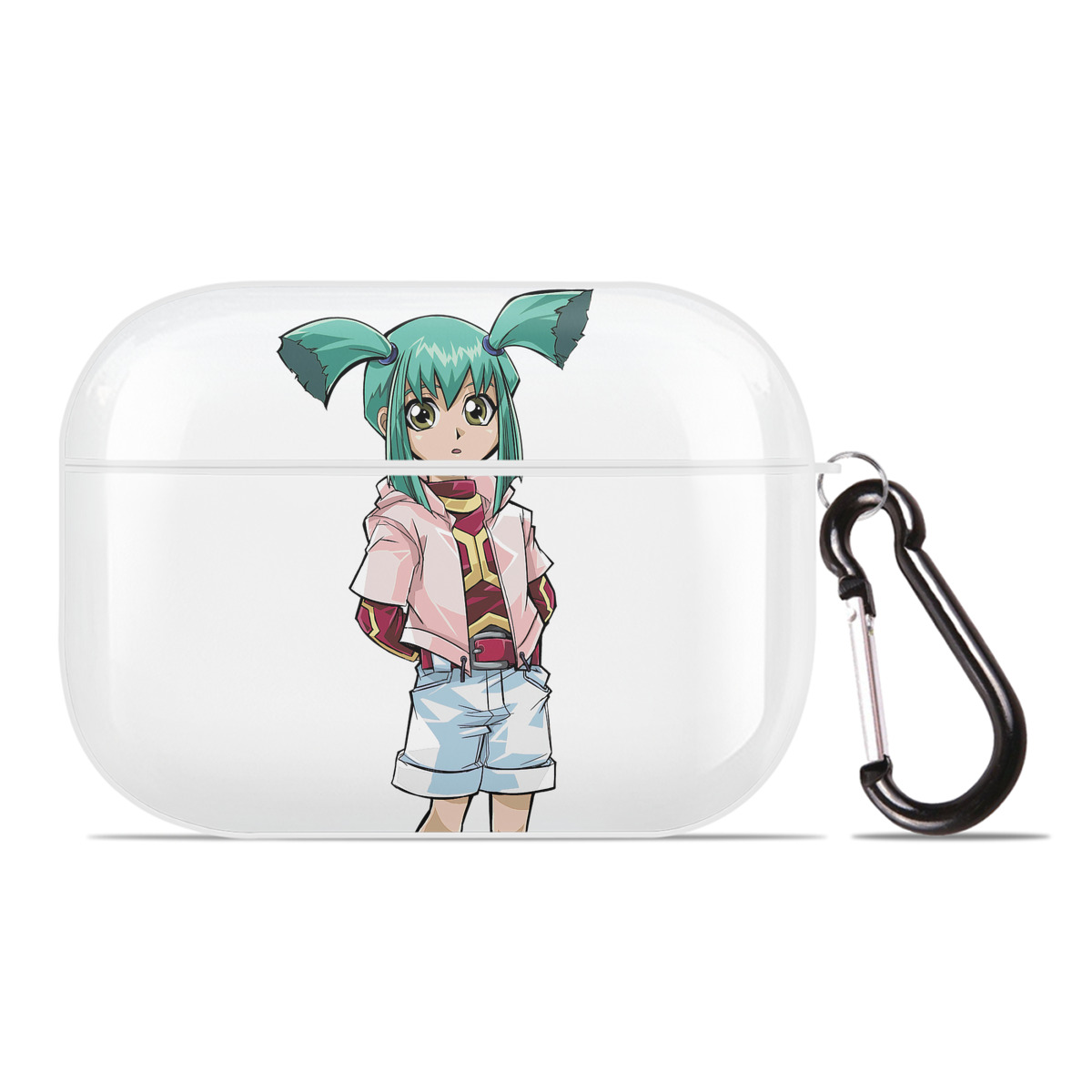 （画像用） 遊☆戯☆王 Yu-Gi-Oh! 【AirPods Pro用】ハードシェル保護ケース 耐衝撃・防指紋・カラビナ付き商品仕様