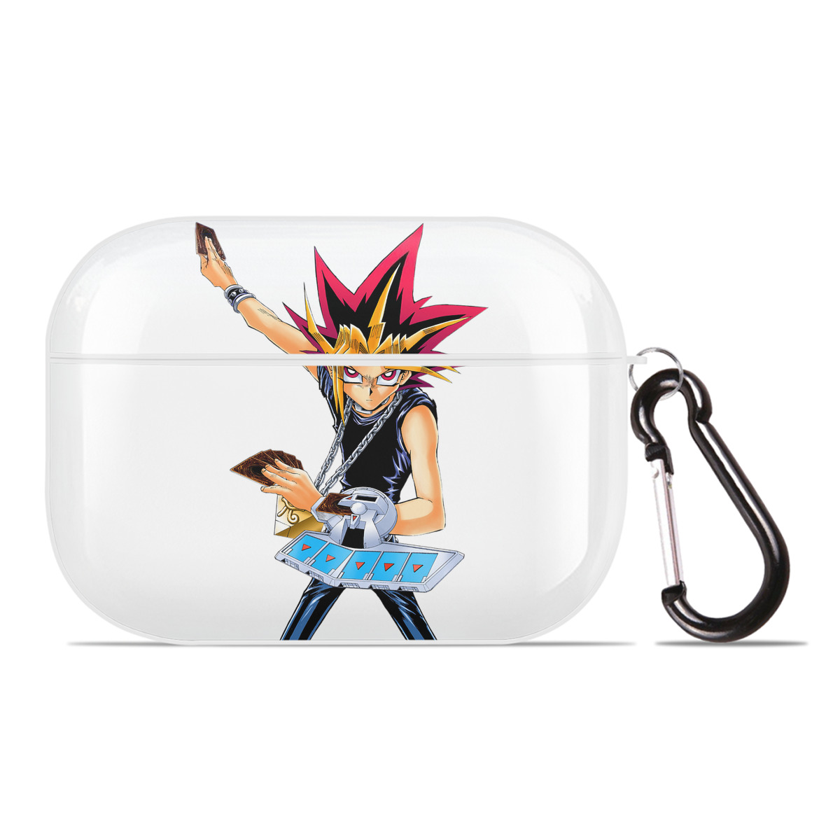 （画像用） 遊☆戯☆王 Yu-Gi-Oh! 【AirPods Pro用】ハードシェル保護ケース 耐衝撃・防指紋・カラビナ付き商品仕様