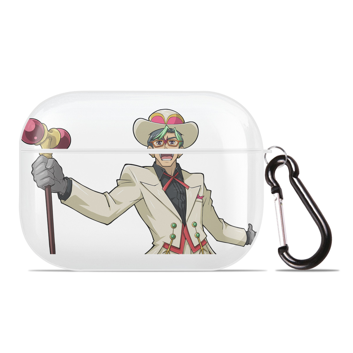 （画像用） 遊☆戯☆王 Yu-Gi-Oh! 【AirPods Pro用】ハードシェル保護ケース 耐衝撃・防指紋・カラビナ付き商品仕様
