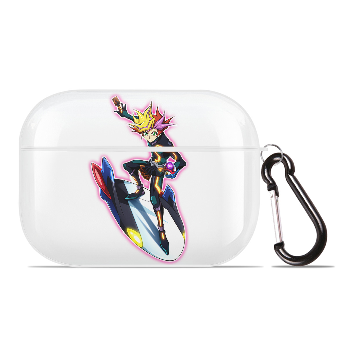 （画像用） 遊☆戯☆王 Yu-Gi-Oh! 【AirPods Pro用】ハードシェル保護ケース 耐衝撃・防指紋・カラビナ付き商品仕様