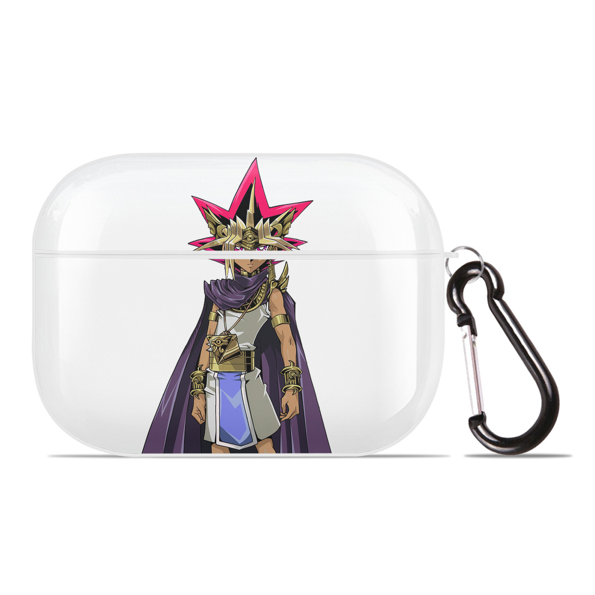 （画像用） 遊☆戯☆王 Yu-Gi-Oh! 【AirPods Pro用】ハードシェル保護ケース 耐衝撃・防指紋・カラビナ付き商品仕様