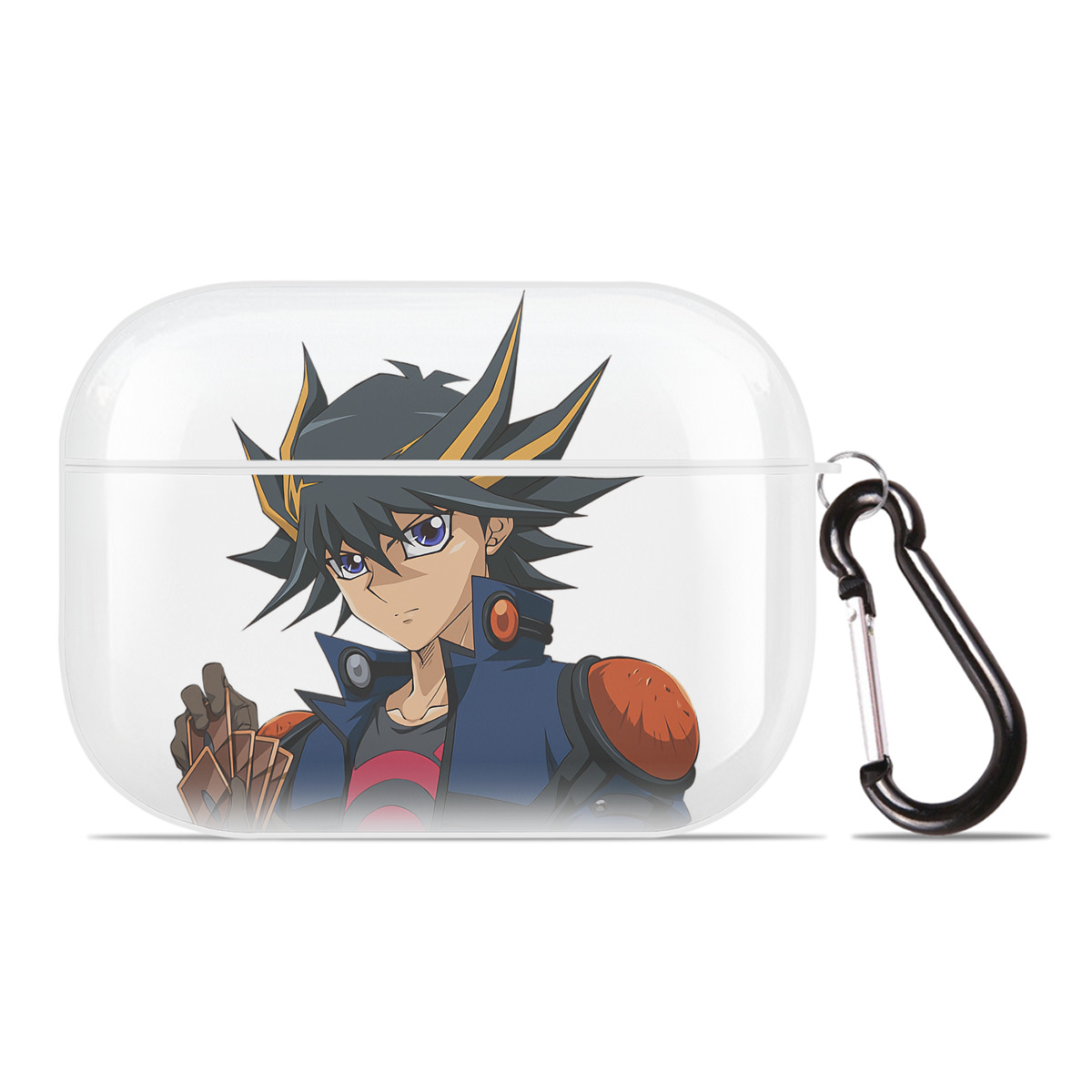 （画像用） 遊☆戯☆王 Yu-Gi-Oh! 【AirPods Pro用】ハードシェル保護ケース 耐衝撃・防指紋・カラビナ付き商品仕様