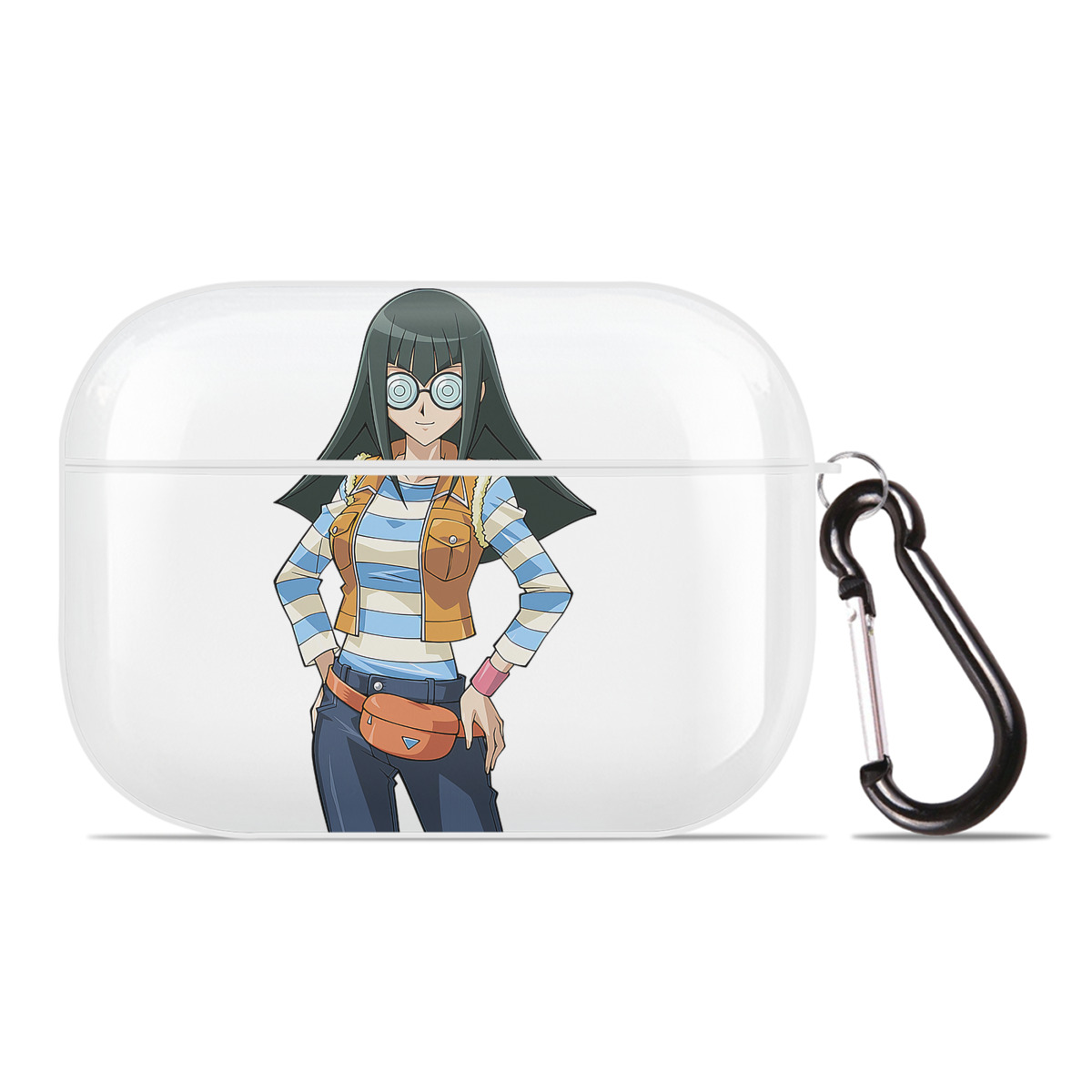 （画像用） 遊☆戯☆王 Yu-Gi-Oh! 【AirPods Pro用】ハードシェル保護ケース 耐衝撃・防指紋・カラビナ付き商品仕様