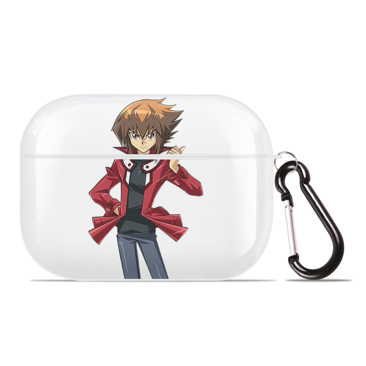 （画像用） 遊☆戯☆王 Yu-Gi-Oh! 【AirPods Pro用】ハードシェル保護ケース 耐衝撃・防指紋・カラビナ付き商品仕様