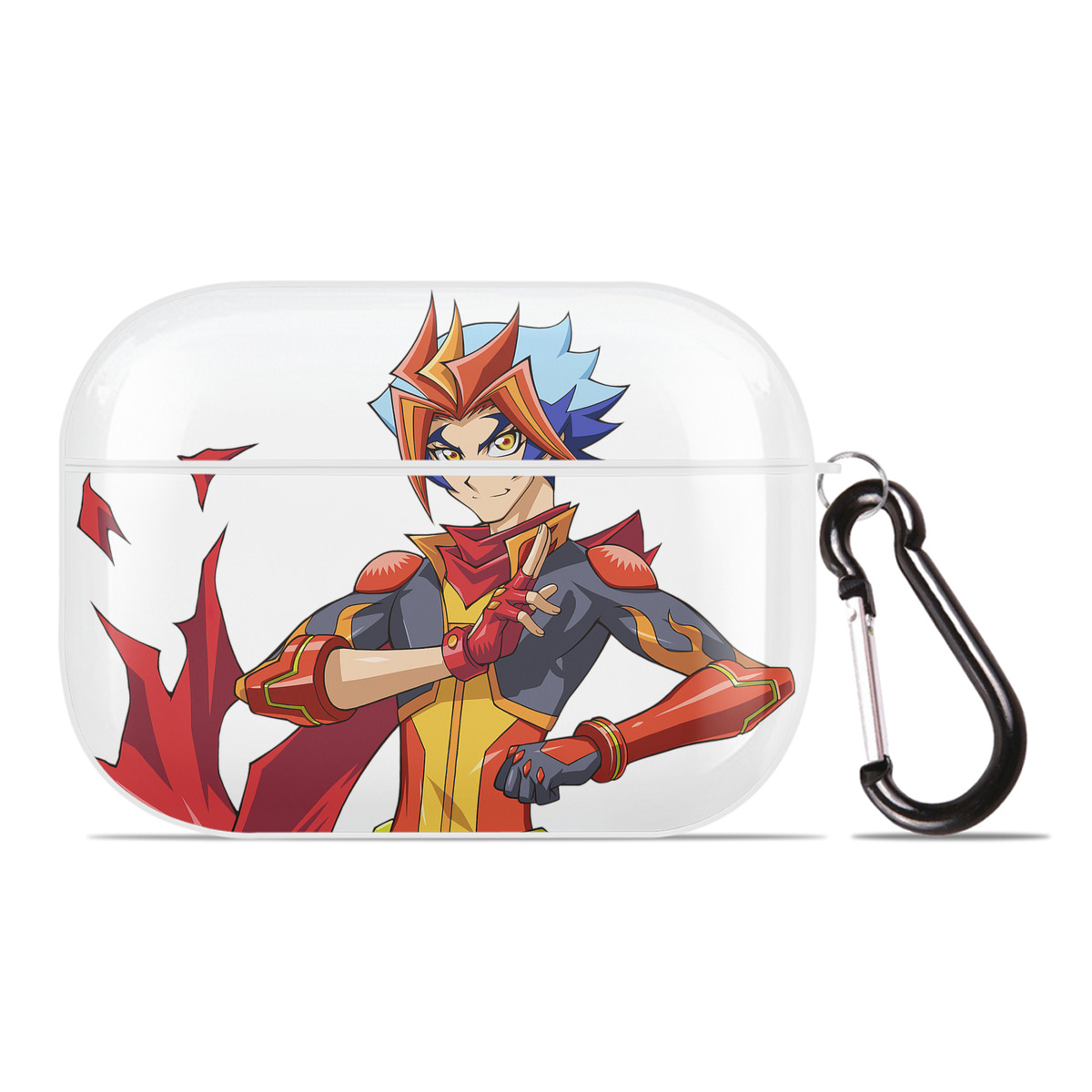 （画像用） 遊☆戯☆王 Yu-Gi-Oh! 【AirPods Pro用】ハードシェル保護ケース 耐衝撃・防指紋・カラビナ付き商品仕様