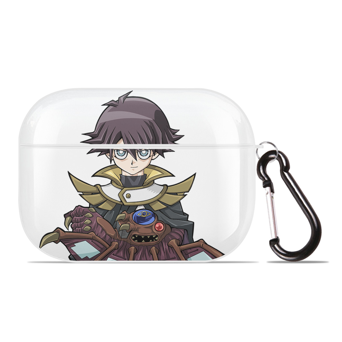 （画像用） 遊☆戯☆王 Yu-Gi-Oh! 【AirPods Pro用】ハードシェル保護ケース 耐衝撃・防指紋・カラビナ付き商品仕様