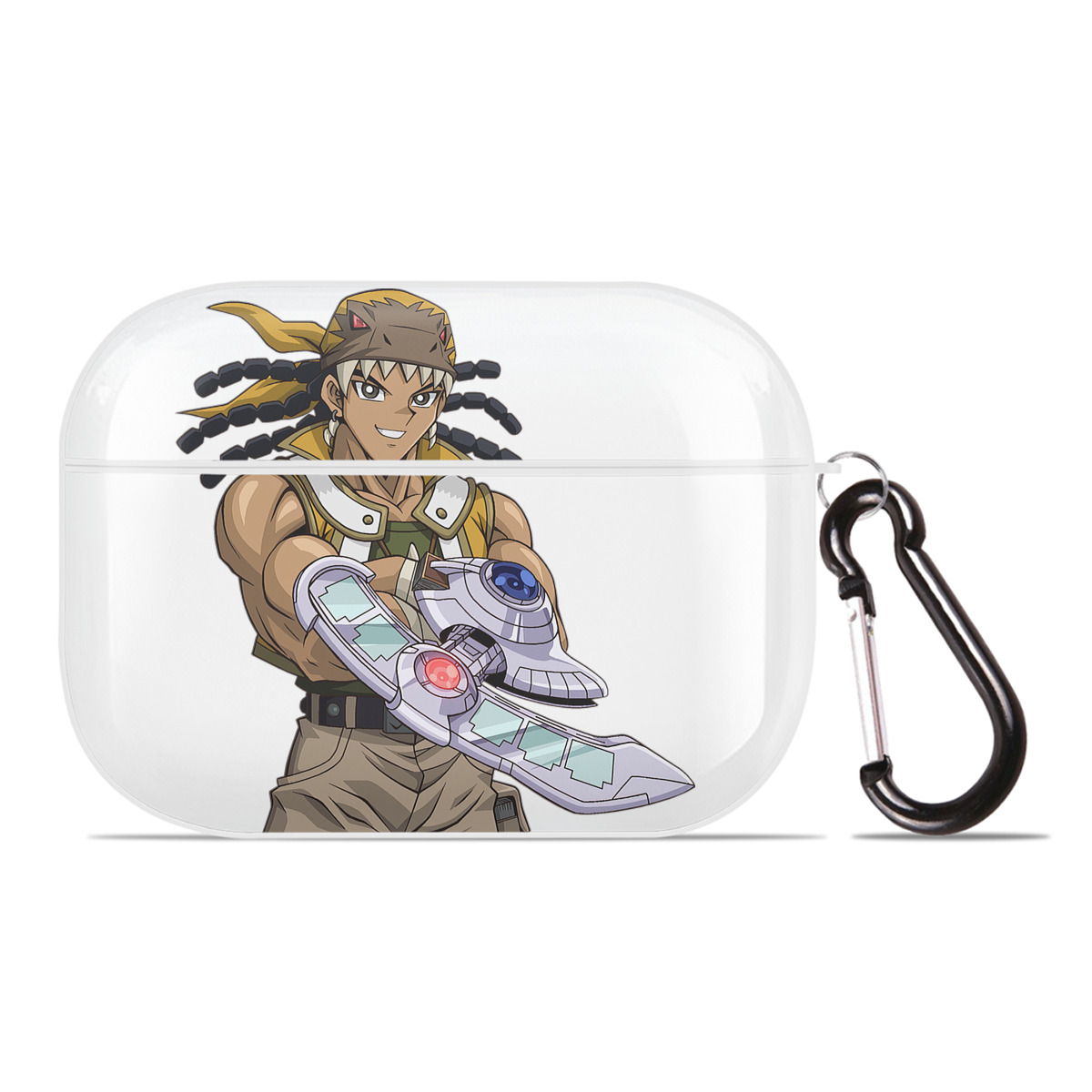 （画像用） 遊☆戯☆王 Yu-Gi-Oh! 【AirPods Pro用】ハードシェル保護ケース 耐衝撃・防指紋・カラビナ付き商品仕様