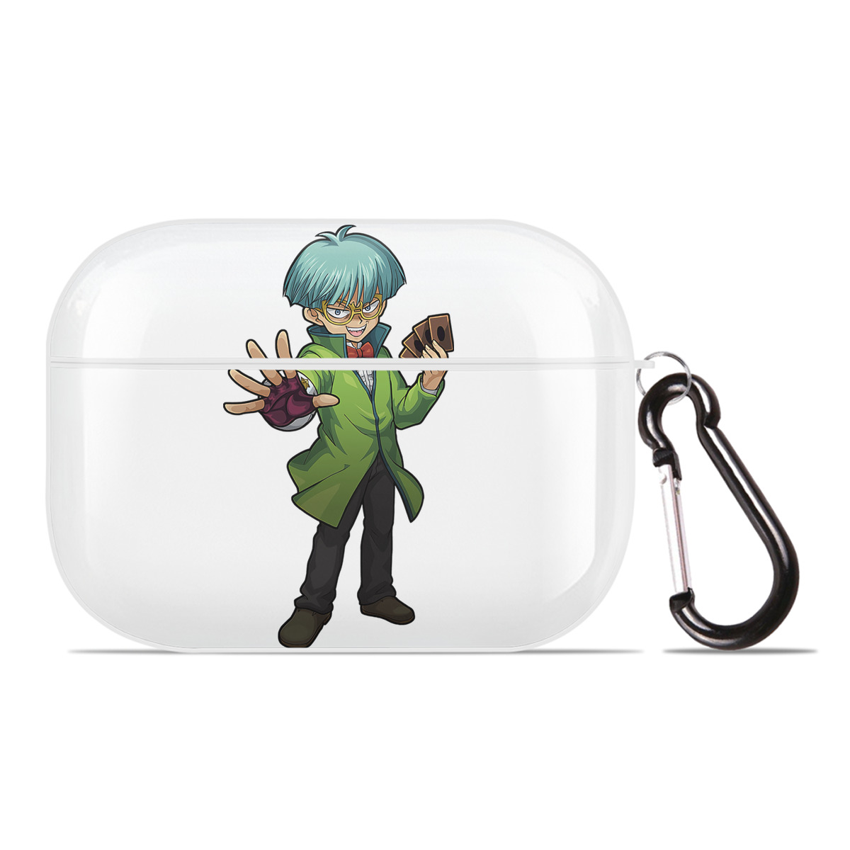 （画像用） 遊☆戯☆王 Yu-Gi-Oh! 【AirPods Pro用】ハードシェル保護ケース 耐衝撃・防指紋・カラビナ付き商品仕様