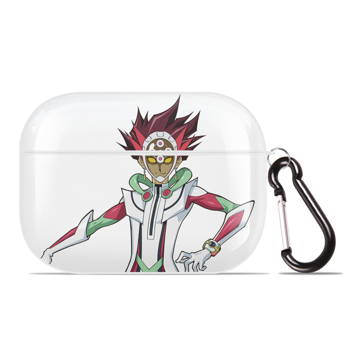 （画像用） 遊☆戯☆王 Yu-Gi-Oh! 【AirPods Pro用】ハードシェル保護ケース 耐衝撃・防指紋・カラビナ付き商品仕様