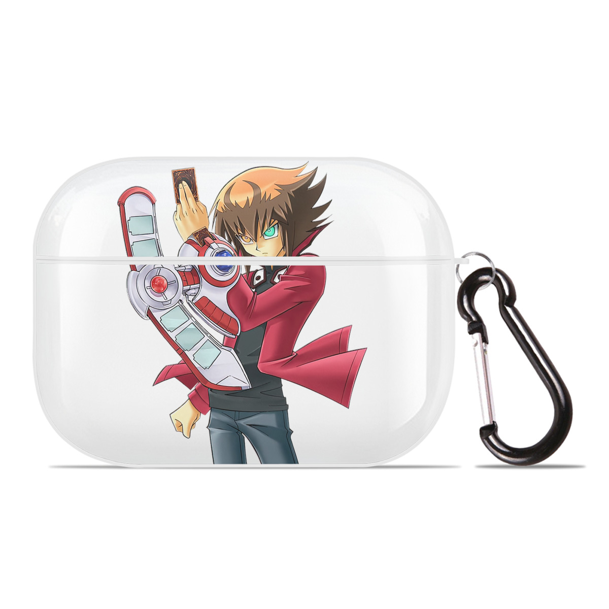 （画像用） 遊☆戯☆王 Yu-Gi-Oh! 【AirPods Pro用】ハードシェル保護ケース 耐衝撃・防指紋・カラビナ付き商品仕様