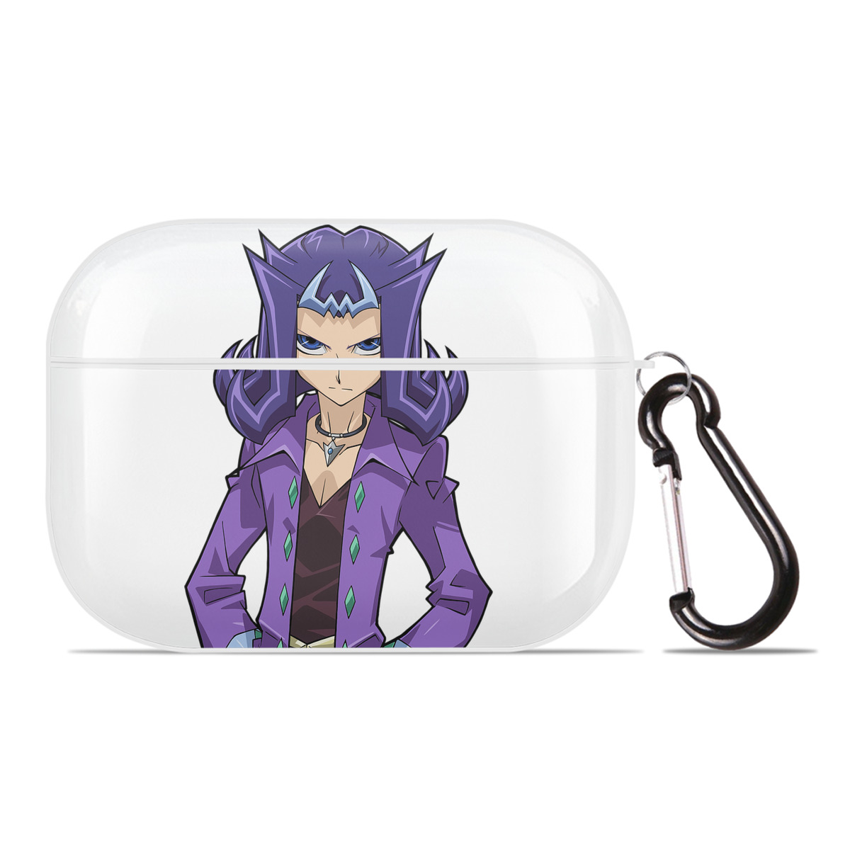 （画像用） 遊☆戯☆王 Yu-Gi-Oh! 【AirPods Pro用】ハードシェル保護ケース 耐衝撃・防指紋・カラビナ付き商品仕様