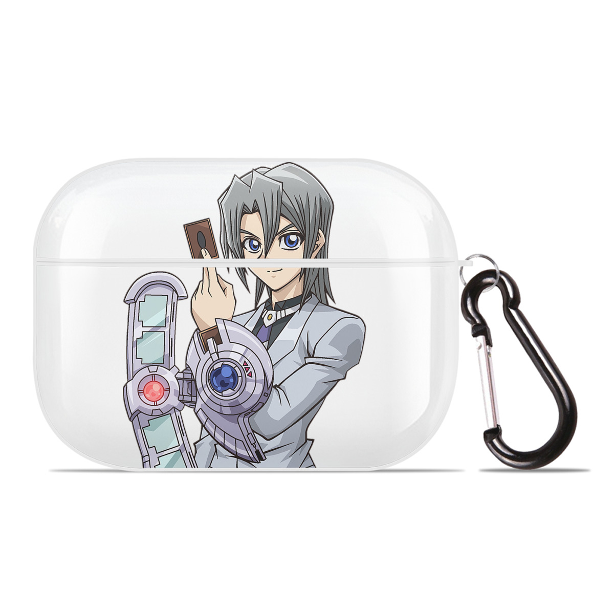 （画像用） 遊☆戯☆王 Yu-Gi-Oh! 【AirPods Pro用】ハードシェル保護ケース 耐衝撃・防指紋・カラビナ付き商品仕様