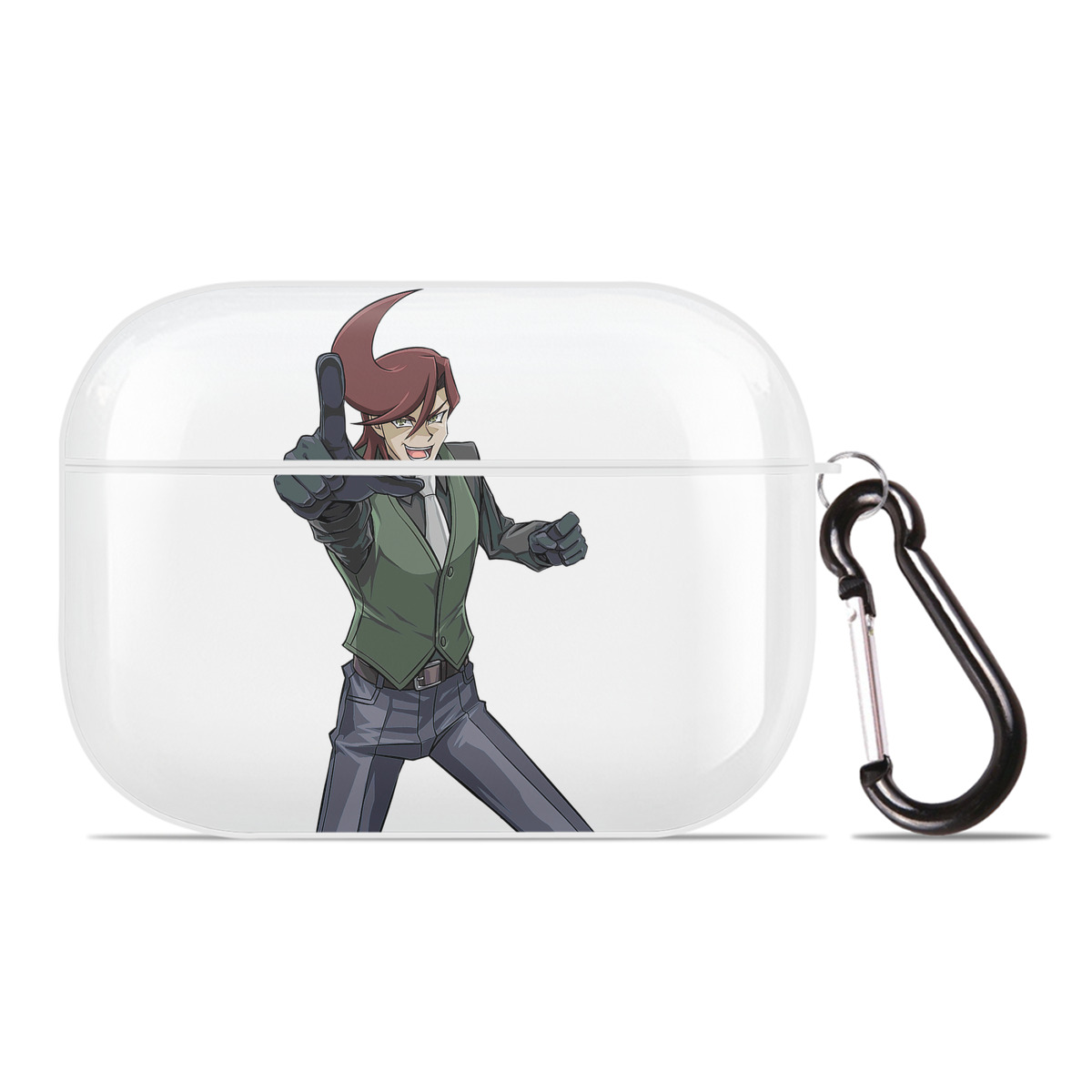 （画像用） 遊☆戯☆王 Yu-Gi-Oh! 【AirPods Pro用】ハードシェル保護ケース 耐衝撃・防指紋・カラビナ付き商品仕様