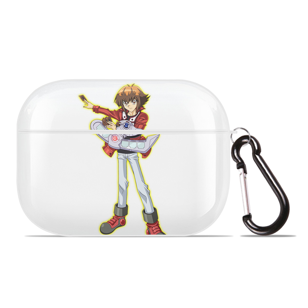 （画像用） 遊☆戯☆王 Yu-Gi-Oh! 【AirPods Pro用】ハードシェル保護ケース 耐衝撃・防指紋・カラビナ付き商品仕様