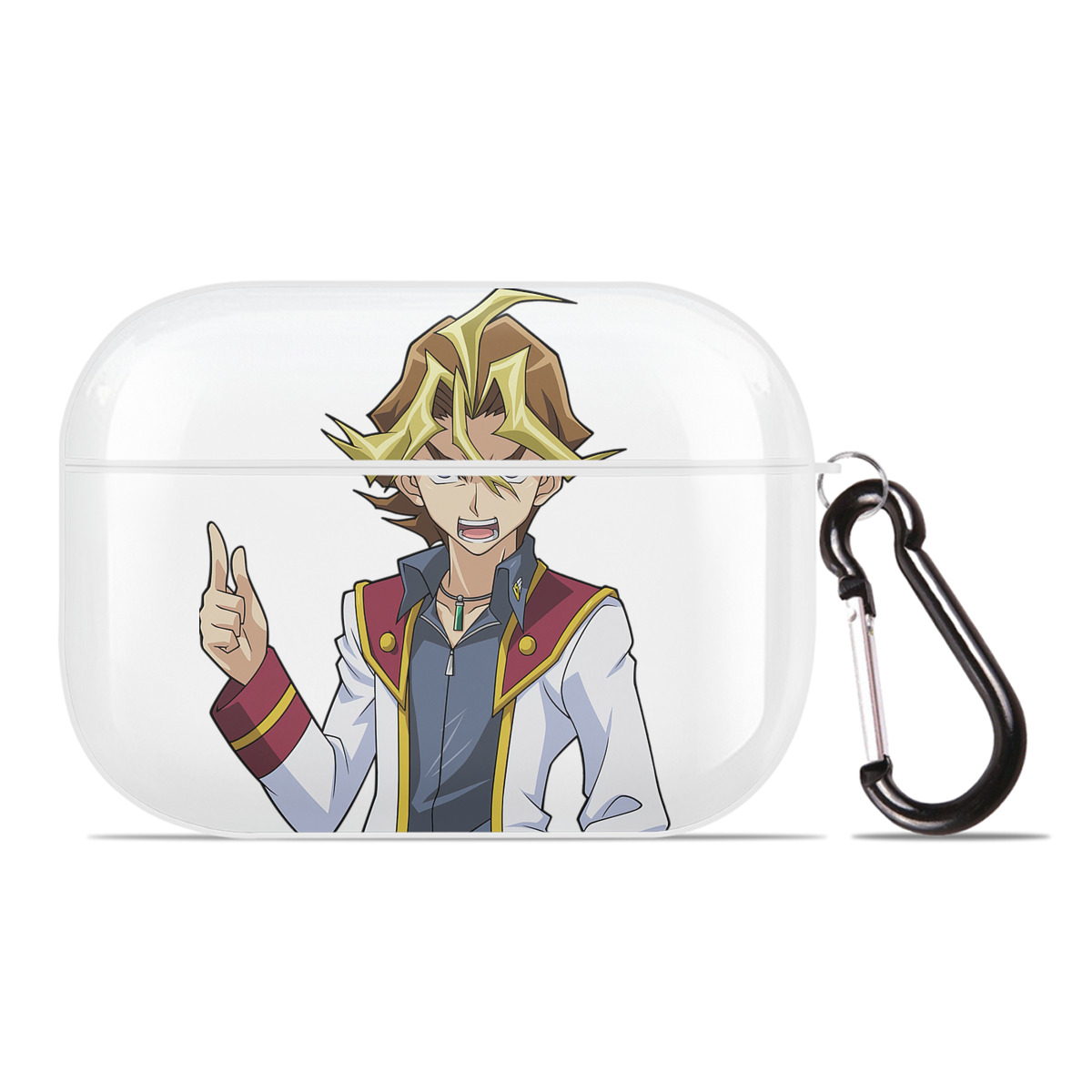 （画像用） 遊☆戯☆王 Yu-Gi-Oh! 【AirPods Pro用】ハードシェル保護ケース 耐衝撃・防指紋・カラビナ付き商品仕様