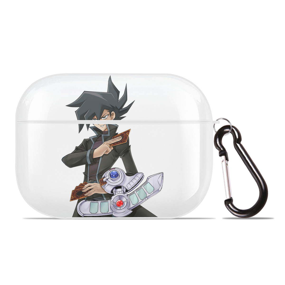 （画像用） 遊☆戯☆王 Yu-Gi-Oh! 【AirPods Pro用】ハードシェル保護ケース 耐衝撃・防指紋・カラビナ付き商品仕様