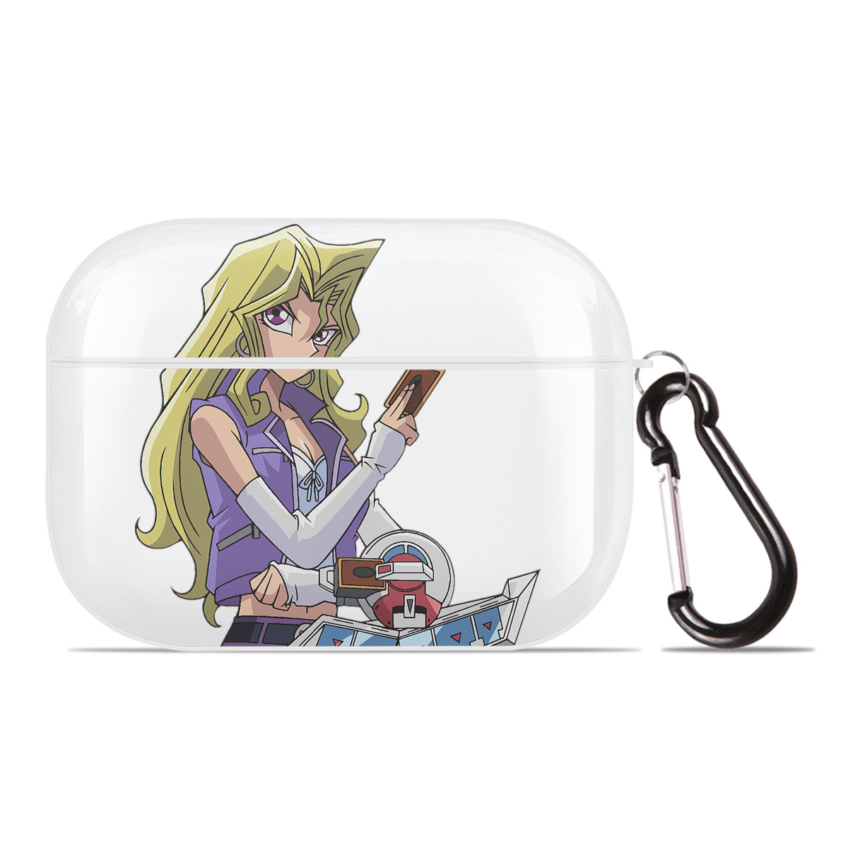 （画像用） 遊☆戯☆王 Yu-Gi-Oh! 【AirPods Pro用】ハードシェル保護ケース 耐衝撃・防指紋・カラビナ付き商品仕様