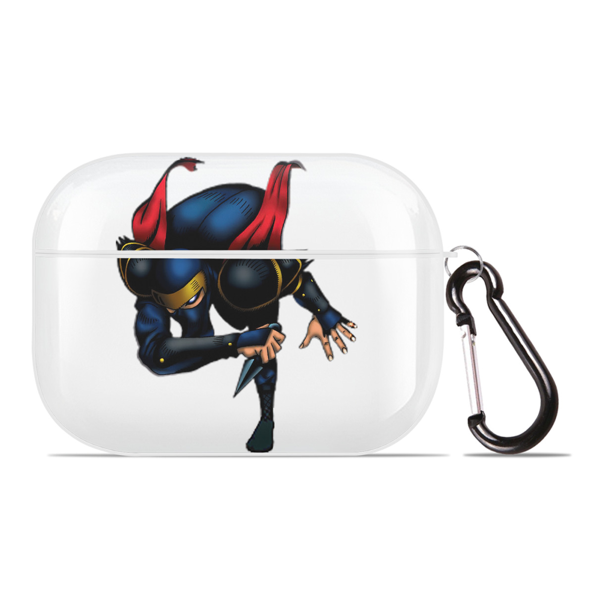 （画像用） 遊☆戯☆王 Yu-Gi-Oh! 【AirPods Pro用】ハードシェル保護ケース 耐衝撃・防指紋・カラビナ付き商品仕様