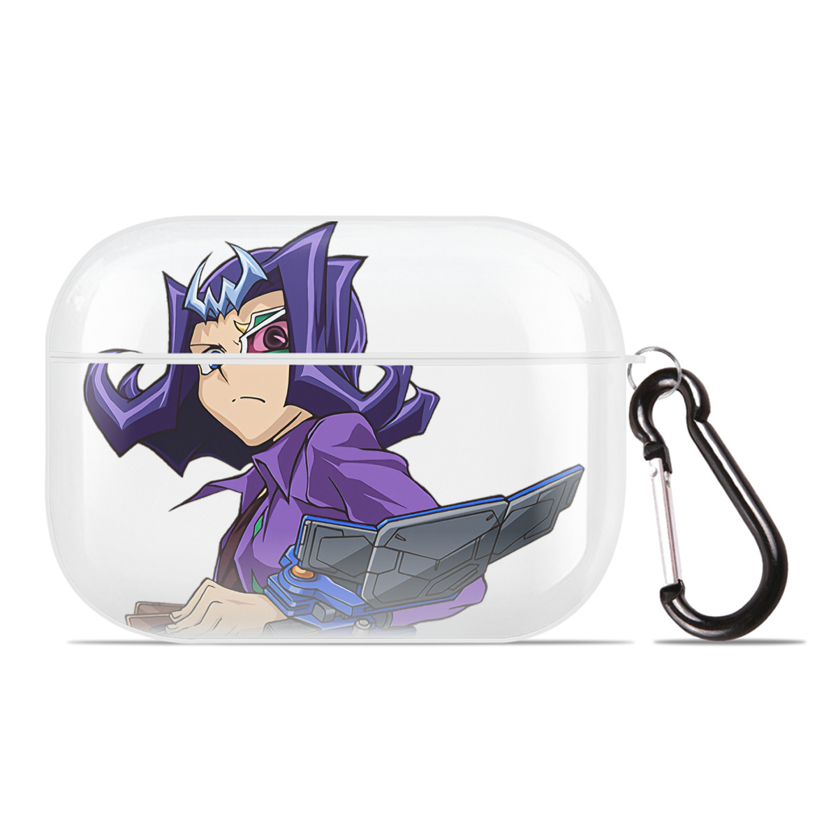 （画像用） 遊☆戯☆王 Yu-Gi-Oh! 【AirPods Pro用】ハードシェル保護ケース 耐衝撃・防指紋・カラビナ付き商品仕様