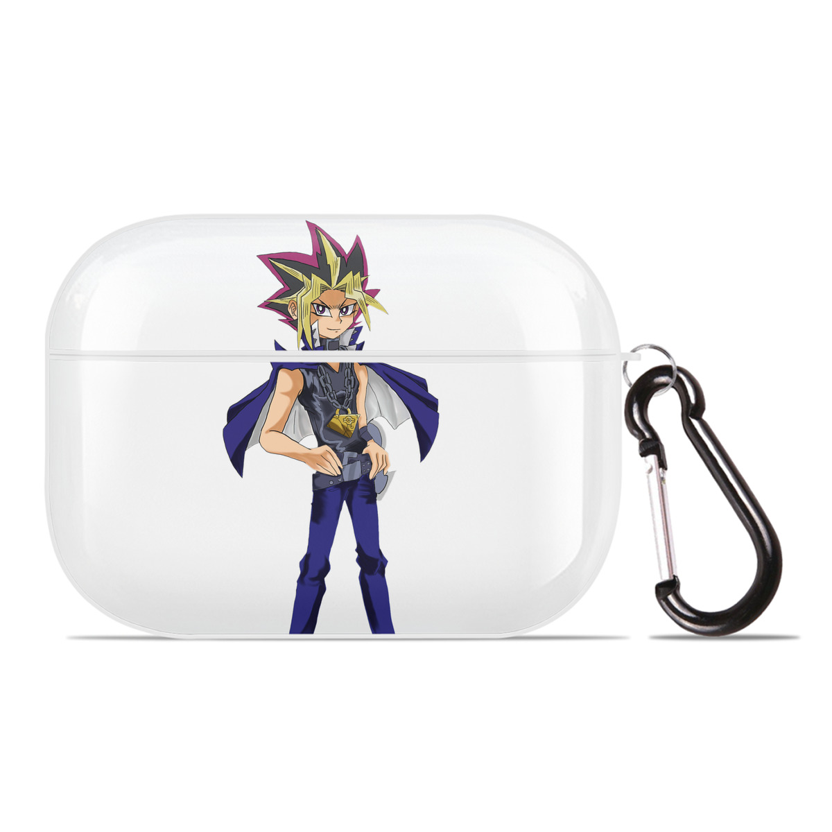 （画像用） 遊☆戯☆王 Yu-Gi-Oh! 【AirPods Pro用】ハードシェル保護ケース 耐衝撃・防指紋・カラビナ付き商品仕様
