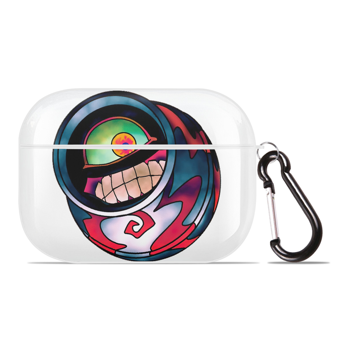 （画像用） 遊☆戯☆王 Yu-Gi-Oh! 【AirPods Pro用】ハードシェル保護ケース 耐衝撃・防指紋・カラビナ付き商品仕様