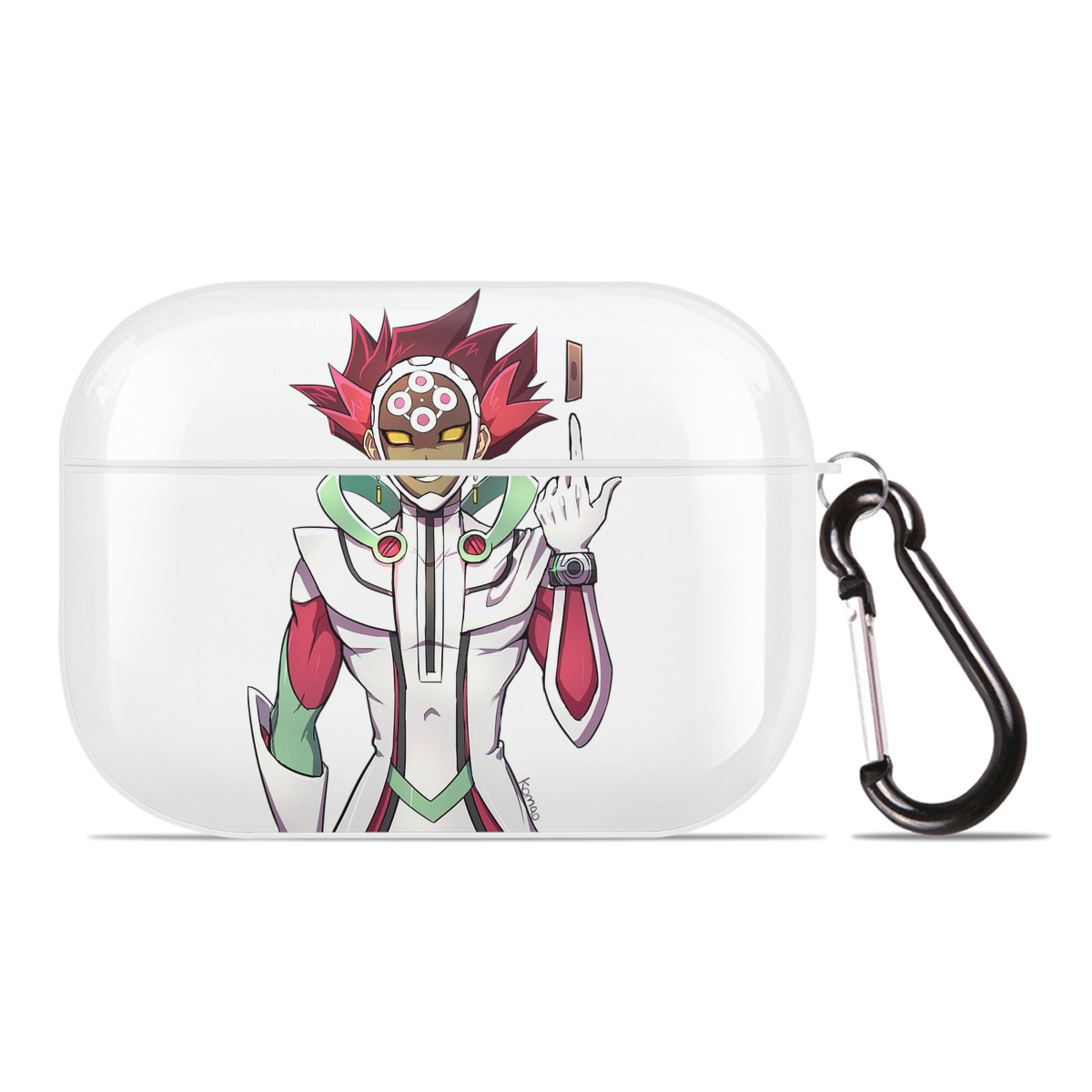 （画像用） 遊☆戯☆王 Yu-Gi-Oh! 【AirPods Pro用】ハードシェル保護ケース 耐衝撃・防指紋・カラビナ付き商品仕様