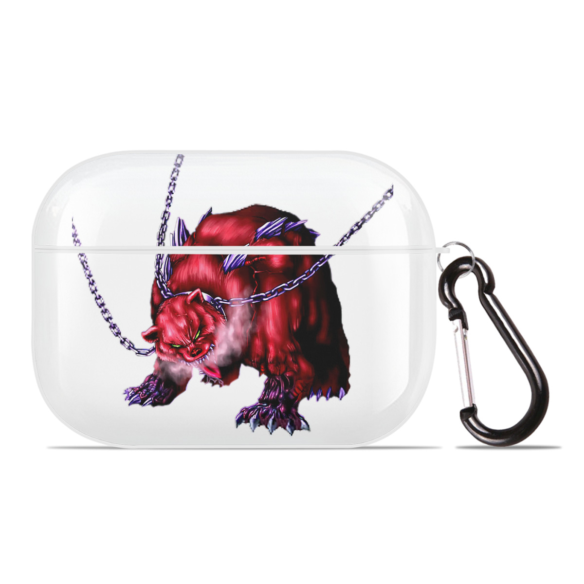 （画像用） 遊☆戯☆王 Yu-Gi-Oh! 【AirPods Pro用】ハードシェル保護ケース 耐衝撃・防指紋・カラビナ付き商品仕様