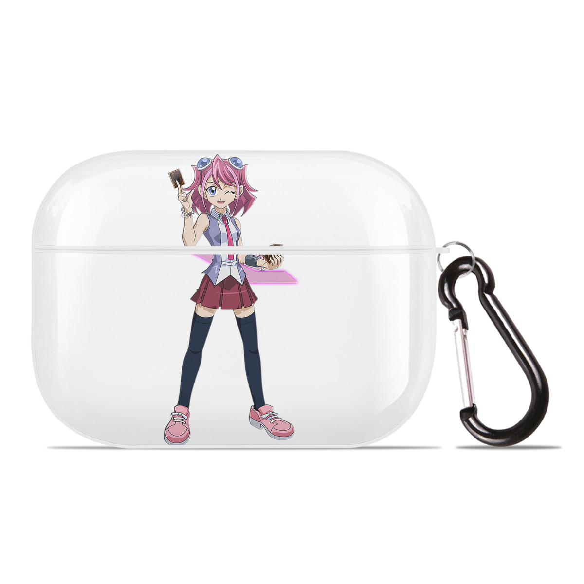 （画像用） 遊☆戯☆王 Yu-Gi-Oh! 【AirPods Pro用】ハードシェル保護ケース 耐衝撃・防指紋・カラビナ付き商品仕様