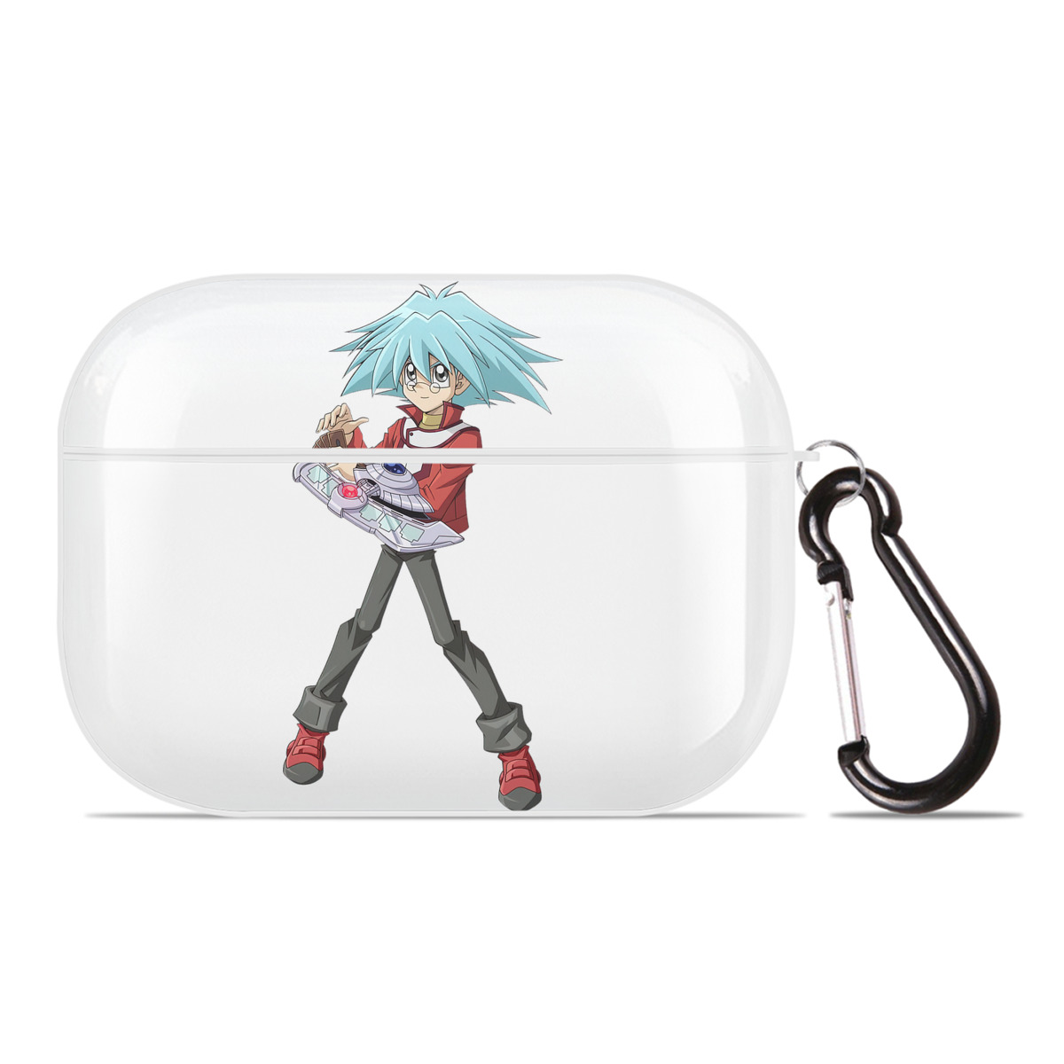 （画像用） 遊☆戯☆王 Yu-Gi-Oh! 【AirPods Pro用】ハードシェル保護ケース 耐衝撃・防指紋・カラビナ付き商品仕様