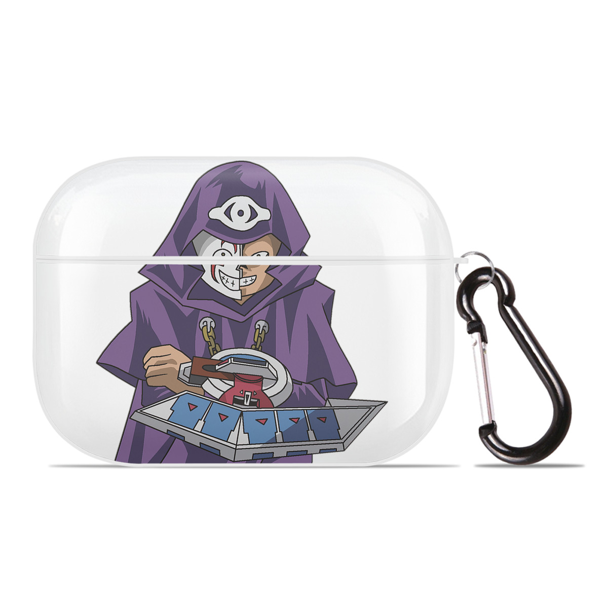 （画像用） 遊☆戯☆王 Yu-Gi-Oh! 【AirPods Pro用】ハードシェル保護ケース 耐衝撃・防指紋・カラビナ付き商品仕様