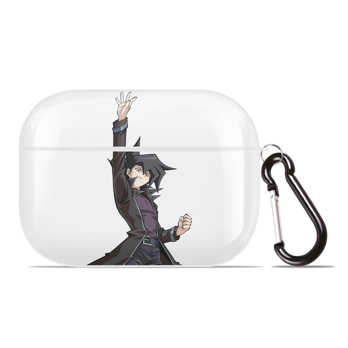（画像用） 遊☆戯☆王 Yu-Gi-Oh! 【AirPods Pro用】ハードシェル保護ケース 耐衝撃・防指紋・カラビナ付き商品仕様