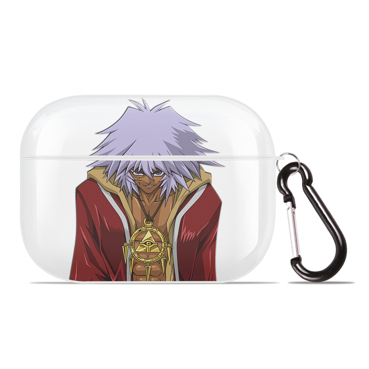 （画像用） 遊☆戯☆王 Yu-Gi-Oh! 【AirPods Pro用】ハードシェル保護ケース 耐衝撃・防指紋・カラビナ付き商品仕様