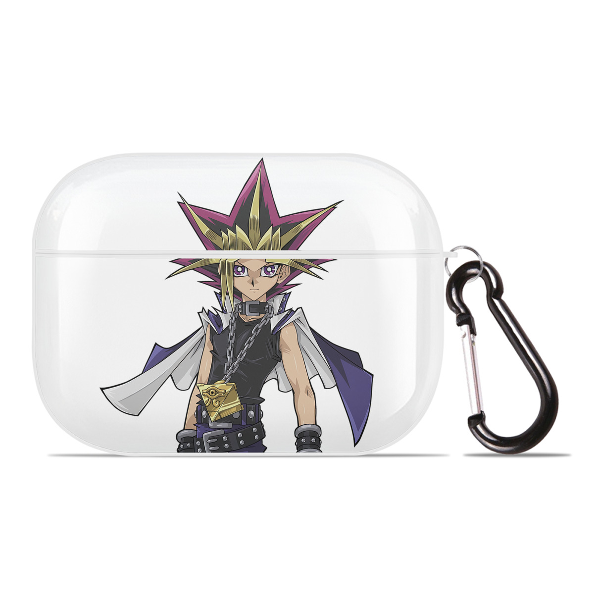 （画像用） 遊☆戯☆王 Yu-Gi-Oh! 【AirPods Pro用】ハードシェル保護ケース 耐衝撃・防指紋・カラビナ付き商品仕様