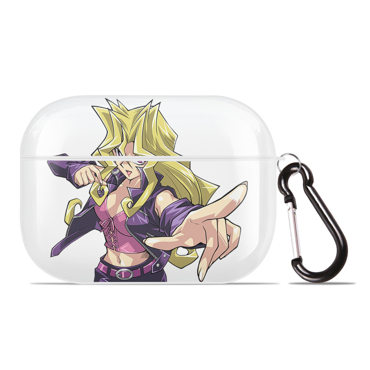 （画像用） 遊☆戯☆王 Yu-Gi-Oh! 【AirPods Pro用】ハードシェル保護ケース 耐衝撃・防指紋・カラビナ付き商品仕様