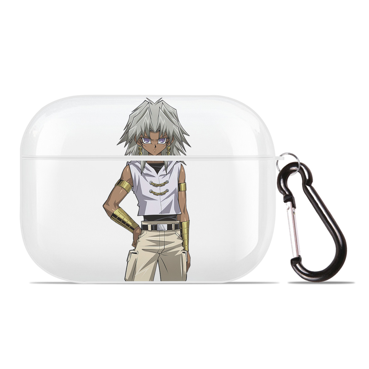 （画像用） 遊☆戯☆王 Yu-Gi-Oh! 【AirPods Pro用】ハードシェル保護ケース 耐衝撃・防指紋・カラビナ付き商品仕様