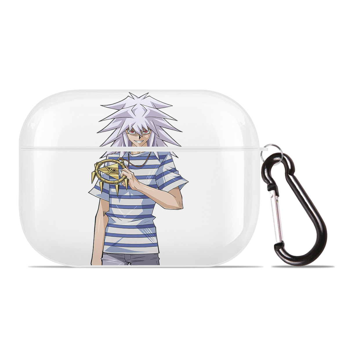 （画像用） 遊☆戯☆王 Yu-Gi-Oh! 【AirPods Pro用】ハードシェル保護ケース 耐衝撃・防指紋・カラビナ付き商品仕様