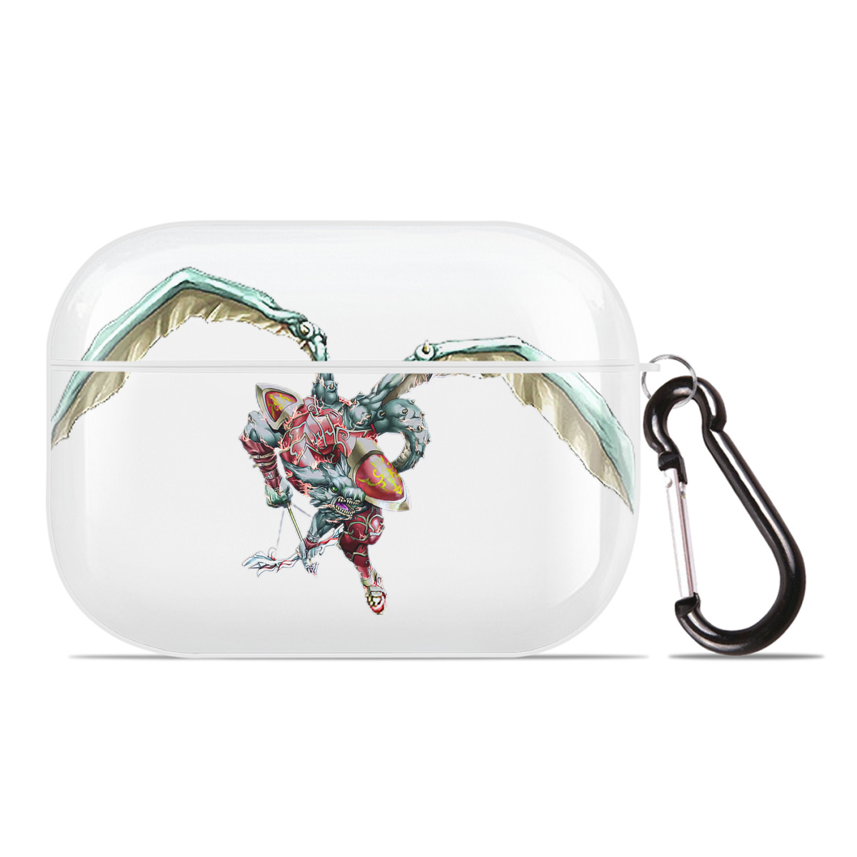 （画像用） 遊☆戯☆王 Yu-Gi-Oh! 【AirPods Pro用】ハードシェル保護ケース 耐衝撃・防指紋・カラビナ付き商品仕様