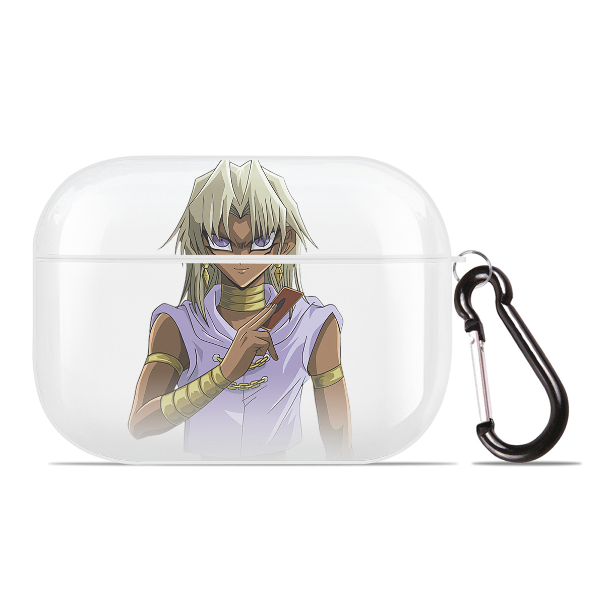 （画像用） 遊☆戯☆王 Yu-Gi-Oh! 【AirPods Pro用】ハードシェル保護ケース 耐衝撃・防指紋・カラビナ付き商品仕様