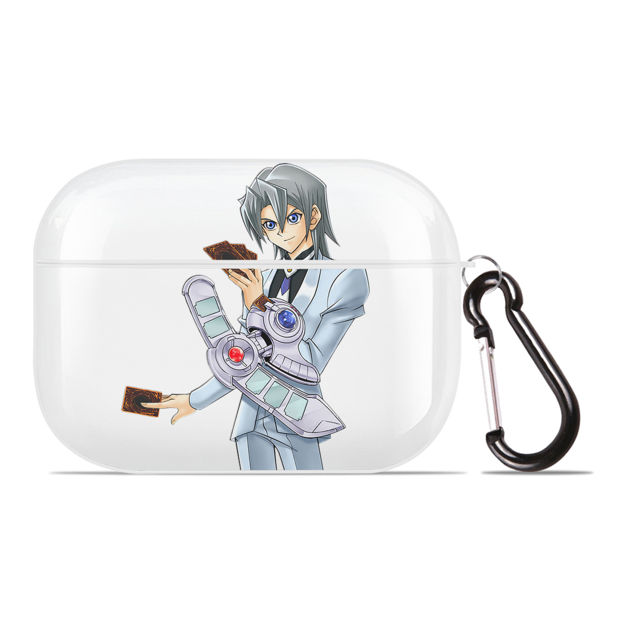 （画像用） 遊☆戯☆王 Yu-Gi-Oh! 【AirPods Pro用】ハードシェル保護ケース 耐衝撃・防指紋・カラビナ付き商品仕様