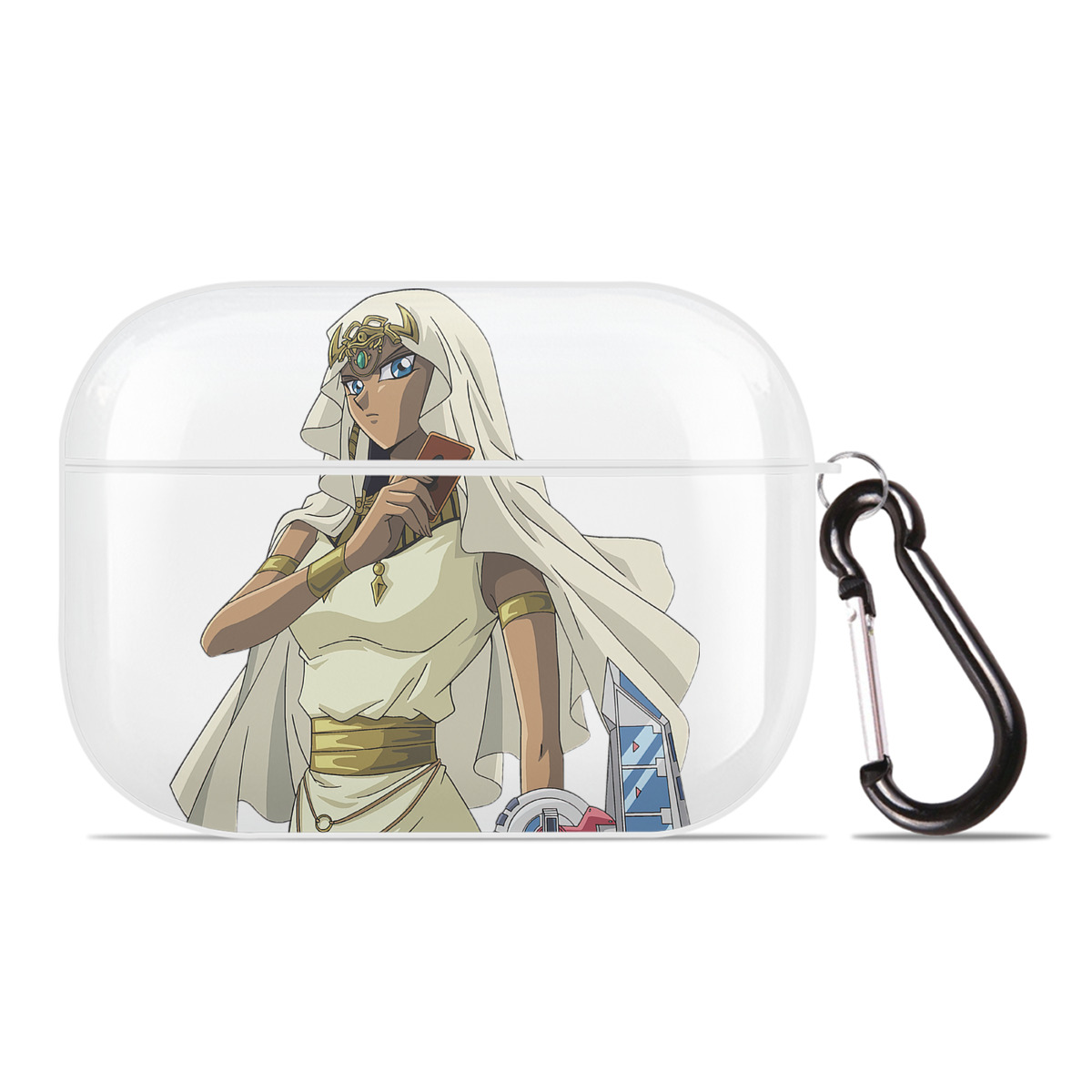 （画像用） 遊☆戯☆王 Yu-Gi-Oh! 【AirPods Pro用】ハードシェル保護ケース 耐衝撃・防指紋・カラビナ付き商品仕様