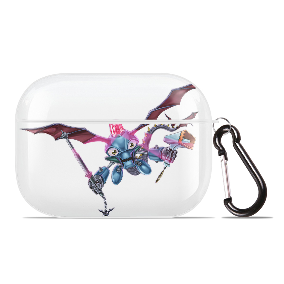 （画像用） 遊☆戯☆王 Yu-Gi-Oh! 【AirPods Pro用】ハードシェル保護ケース 耐衝撃・防指紋・カラビナ付き商品仕様