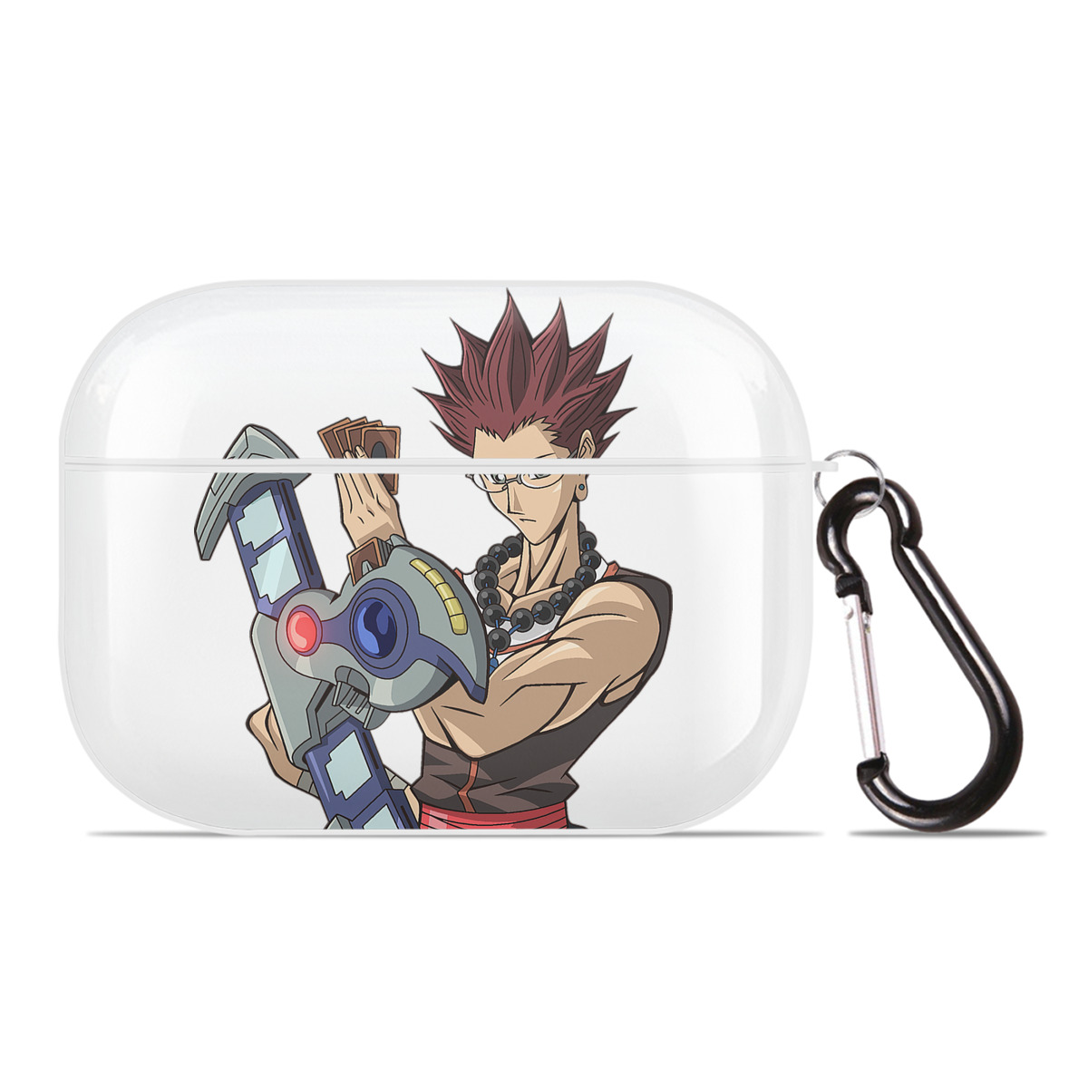 （画像用） 遊☆戯☆王 Yu-Gi-Oh! 【AirPods Pro用】ハードシェル保護ケース 耐衝撃・防指紋・カラビナ付き商品仕様