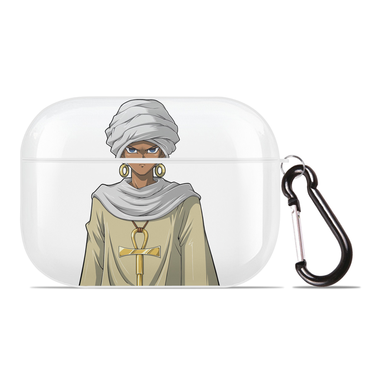 （画像用） 遊☆戯☆王 Yu-Gi-Oh! 【AirPods Pro用】ハードシェル保護ケース 耐衝撃・防指紋・カラビナ付き商品仕様