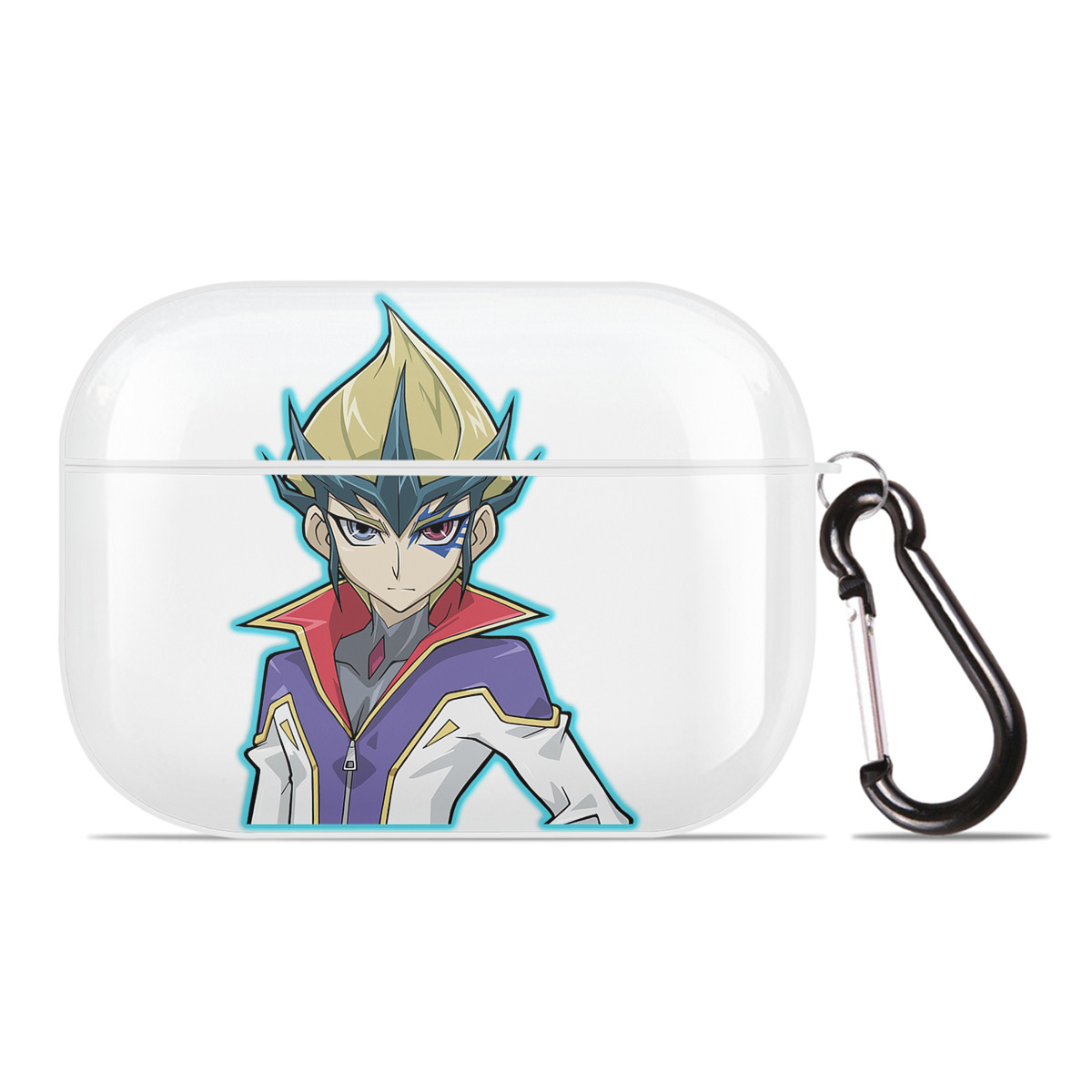 （画像用） 遊☆戯☆王 Yu-Gi-Oh! 【AirPods Pro用】ハードシェル保護ケース 耐衝撃・防指紋・カラビナ付き商品仕様