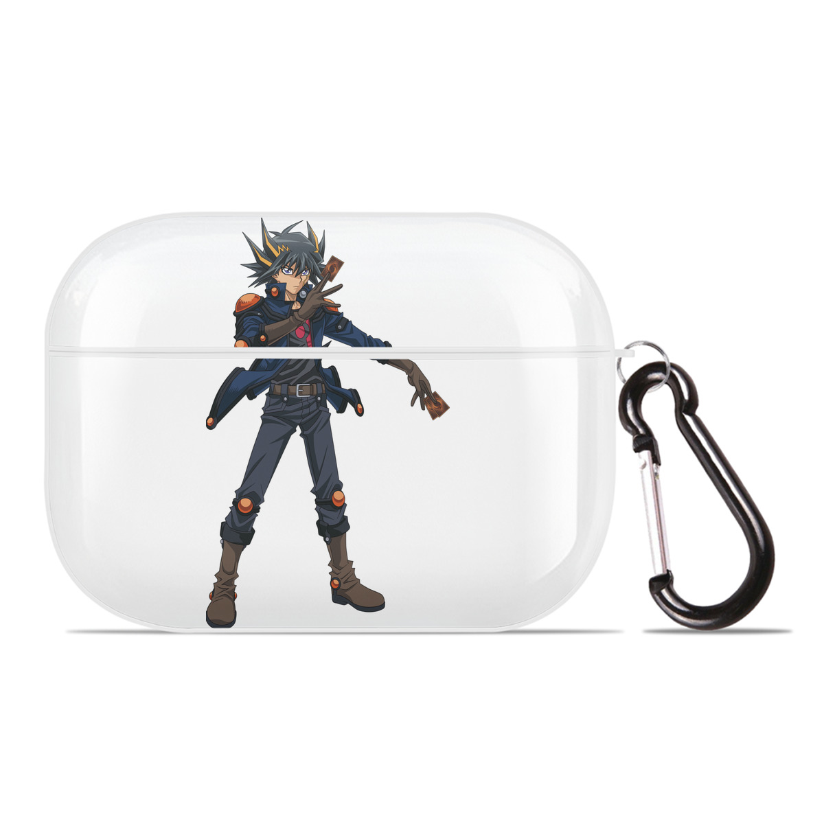 （画像用） 遊☆戯☆王 Yu-Gi-Oh! 【AirPods Pro用】ハードシェル保護ケース 耐衝撃・防指紋・カラビナ付き商品仕様