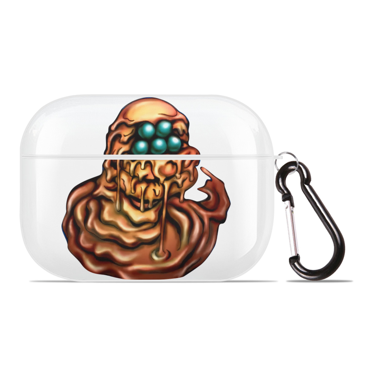 （画像用） 遊☆戯☆王 Yu-Gi-Oh! 【AirPods Pro用】ハードシェル保護ケース 耐衝撃・防指紋・カラビナ付き商品仕様
