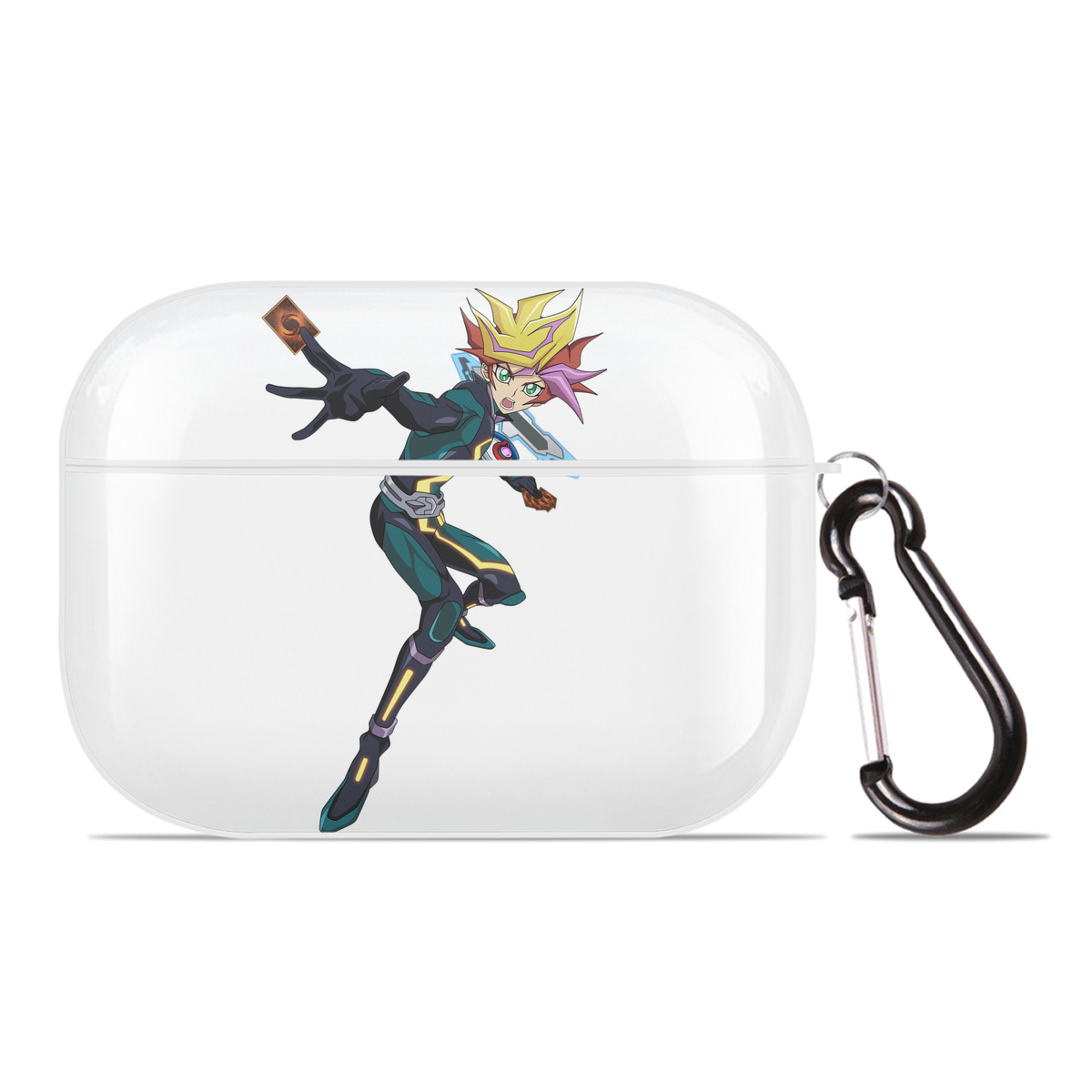 （画像用） 遊☆戯☆王 Yu-Gi-Oh! 【AirPods Pro用】ハードシェル保護ケース 耐衝撃・防指紋・カラビナ付き商品仕様